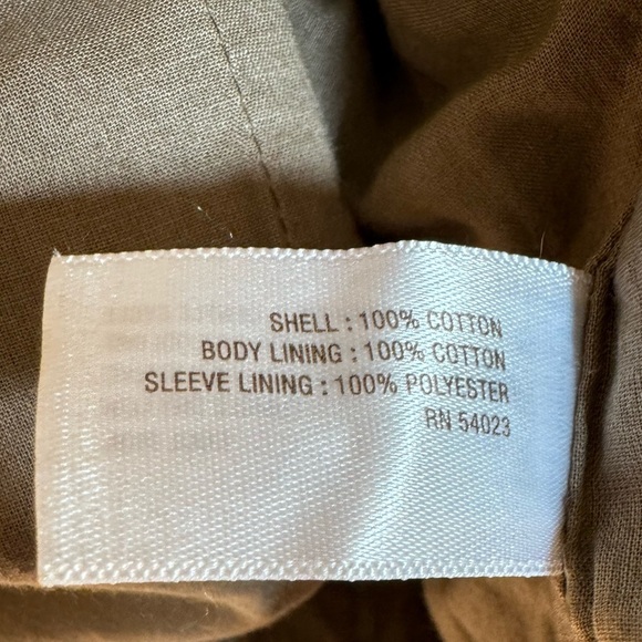 NWOT Old Navy Classic Black Trench Coat in Cotton - double breasted - Picture 10 of 10